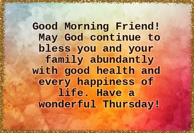 Good Morning Thursday Morning Blessings