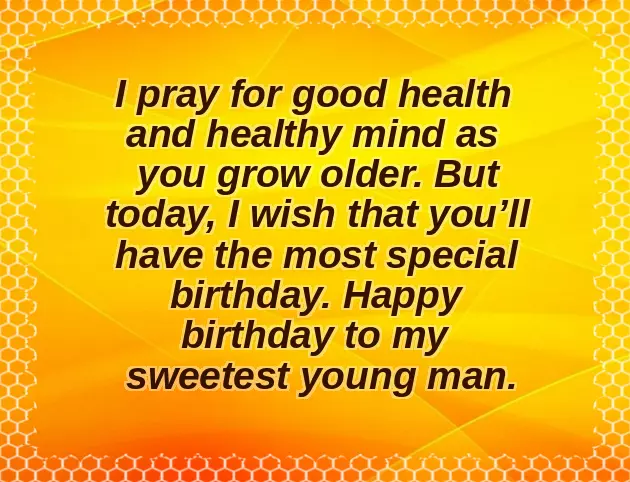 Happy Birthday Wishes To Young Man