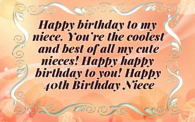 Happy 40Th Niece Happy 40Th Niece