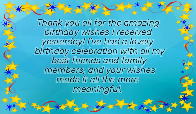 Birthday Thanking Quotes