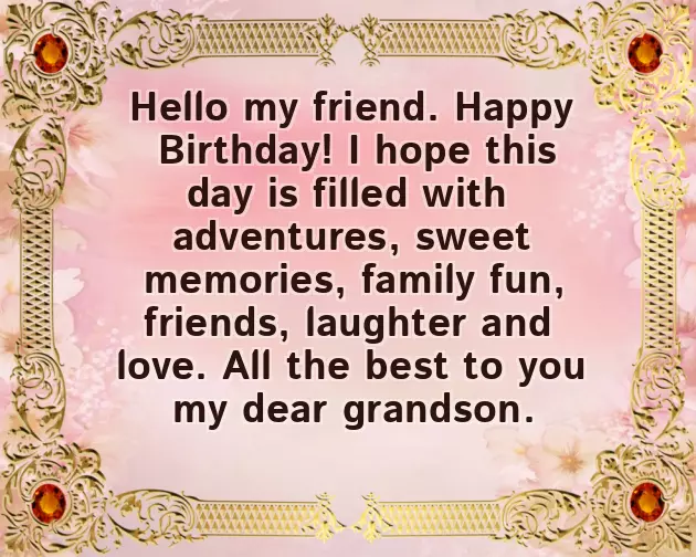 Grandson 5Th Birthday Wishes Grandson 5Th Birthday Wishes