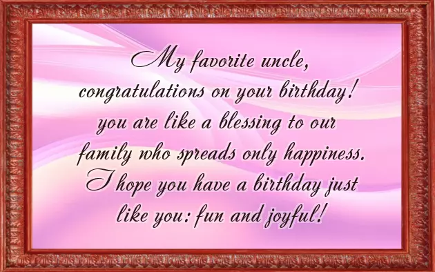 Birthday Wishes For Maternal Uncle