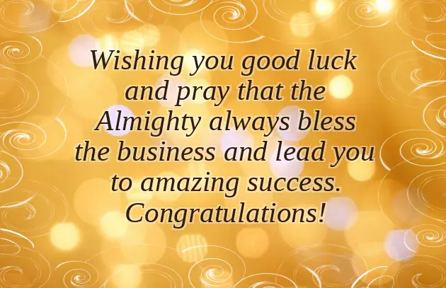 Congratulations Message For New Business Venture