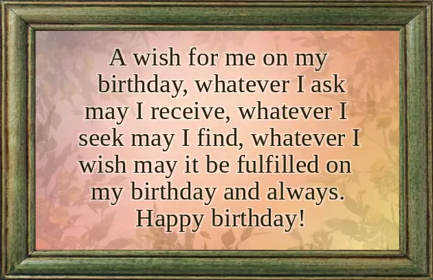Birthday Quotes For Myself
