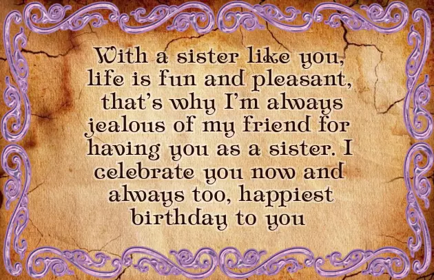 Best Friend Sister Birthday Wishes