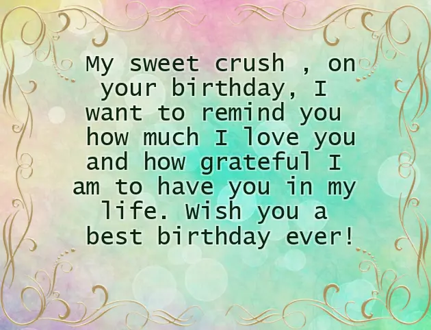 Birthday Wishes To Crush Boy Birthday Wishes To Crush Boy