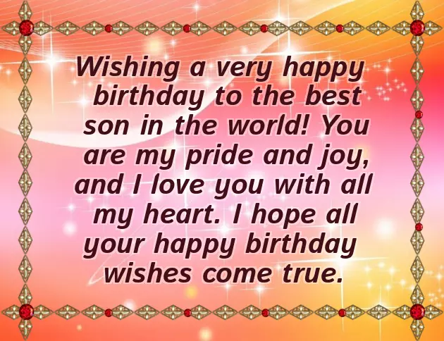 Mother Wishes For Her Son First Birthday