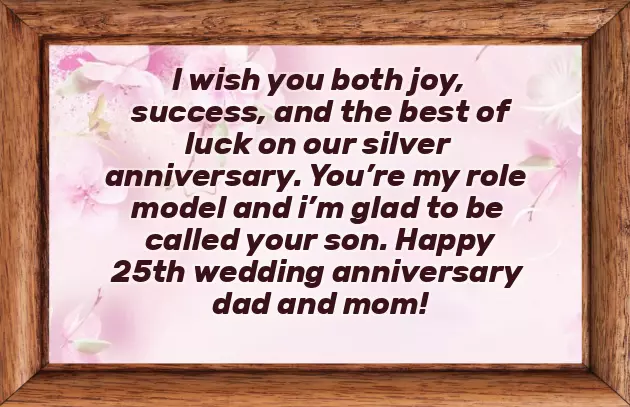 25Th Anniversary Mom Dad