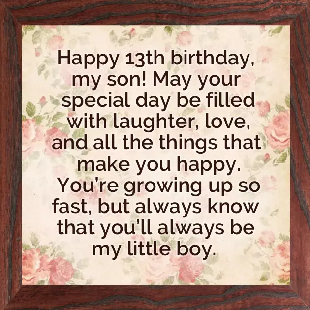 Happy Birthday Wishes For A 13 Year Old Granddaughter