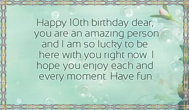 10Th Birthday Wishes For Brother