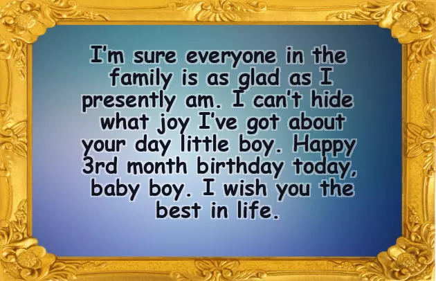 One Month Birthday Wishes