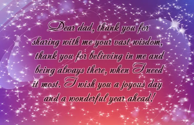 Birthday Wishes For Father From Family