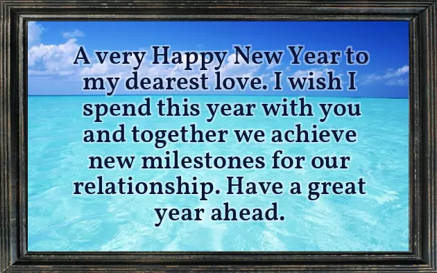 New Year Msg To Love New Year Msg To Love