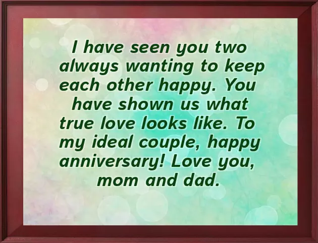 Happy Anniversary To My Wonderful Parents