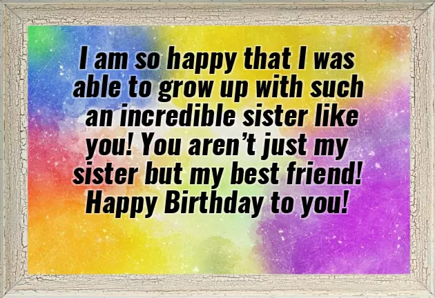 Happy Birthday Sister Msg