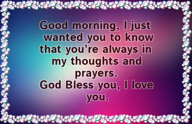 Good Morning Saturday God Bless You