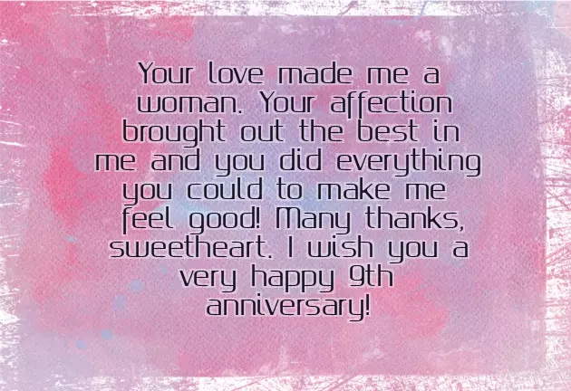 Happy 9Th Wedding Anniversary Wishes Happy 9Th Wedding Anniversary Wishes