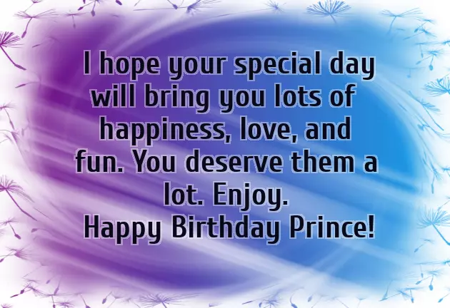 Happy Birthday My Little Prince