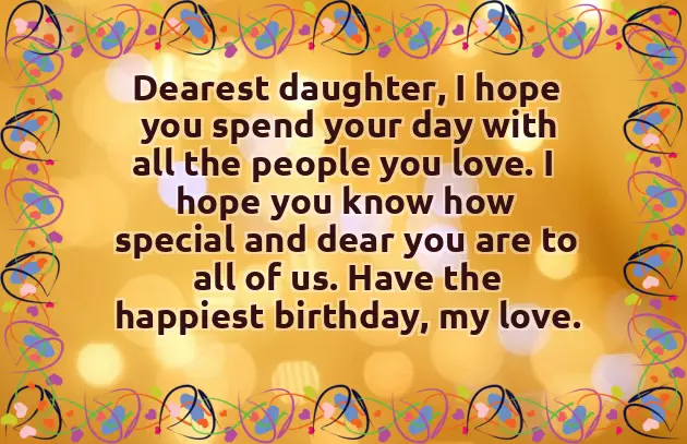 Free Birthday Wishes Daughter