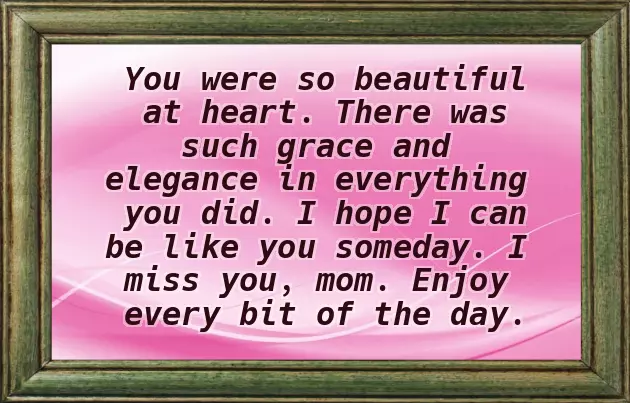 Birthday Poems For Mom In Heaven