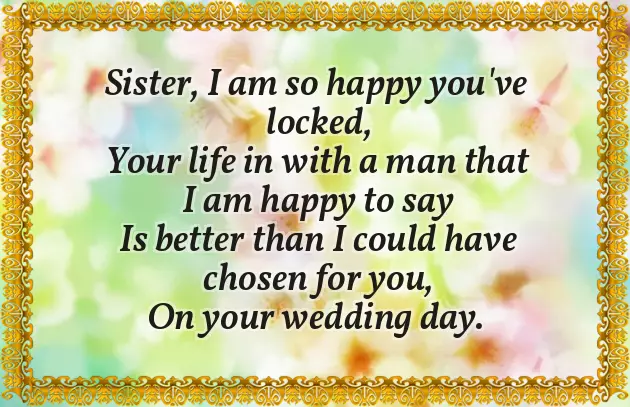 Bride Wishes For Sister Bride Wishes For Sister
