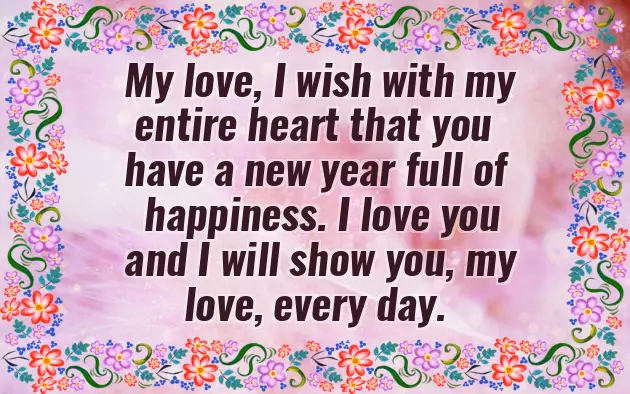 Happy New Year Wishes For Crush