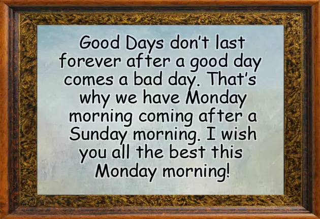 Monday Morning Messages Monday Morning Messages
