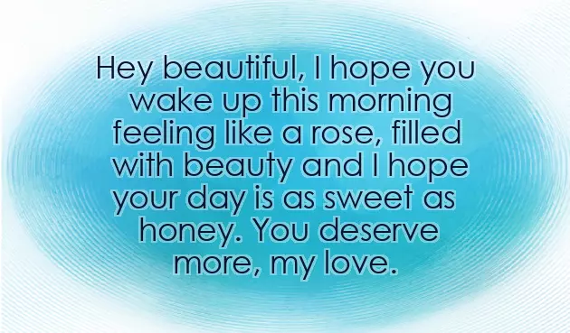 Good Morning Message To My Lovely Woman