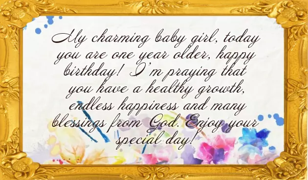 Birthday Wish For One Year Old Baby Boy