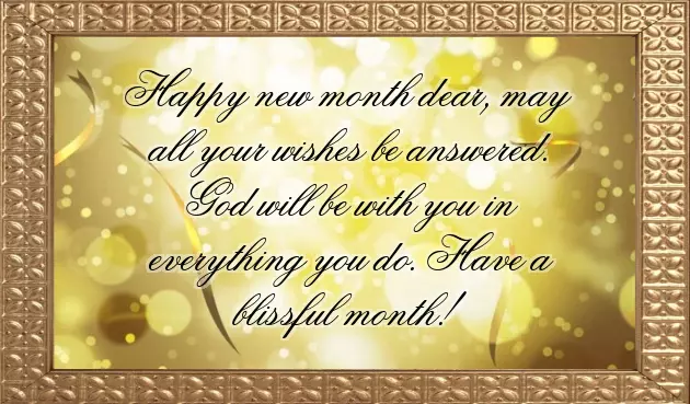 August New Month Message August New Month Message