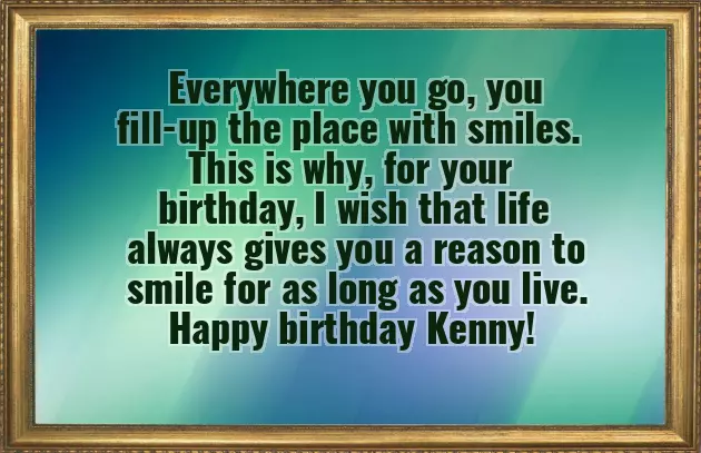 Happy Birthday Kenny