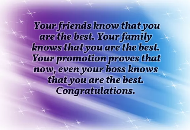 Promotion Wish Message