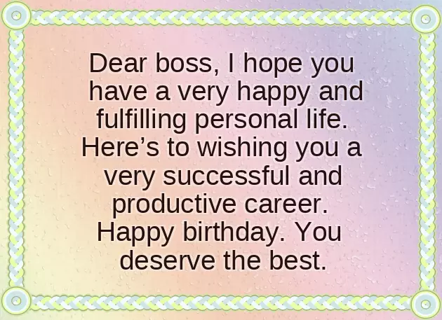 Birthday Greetings To Your Boss Birthday Greetings To Your Boss