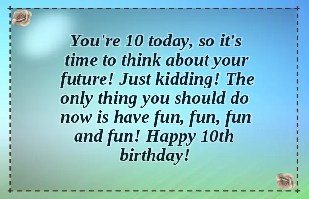 10Th Birthday Girl Wishes 10Th Birthday Girl Wishes