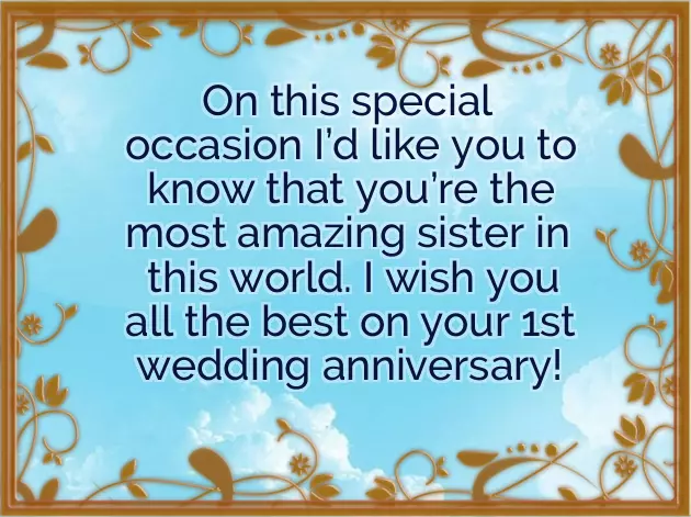 Wedding Anniversary Sister Wishes Wedding Anniversary Sister Wishes
