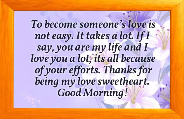 Good Morning Message To My Love To Make Her Happy