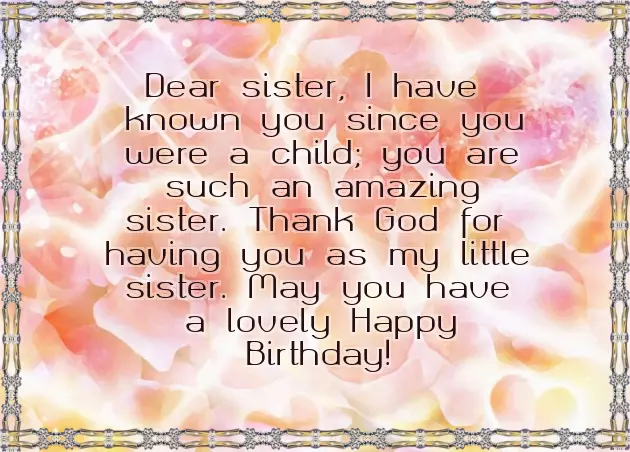 Bday Msg For Sister Bday Msg For Sister