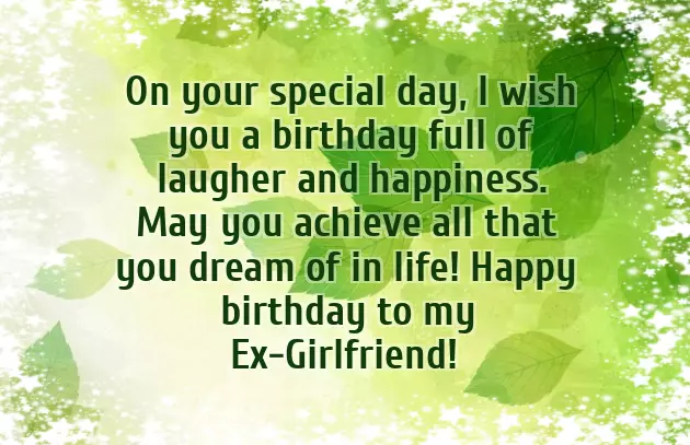 Memory Birthday Wishes For Ex Boyfriend