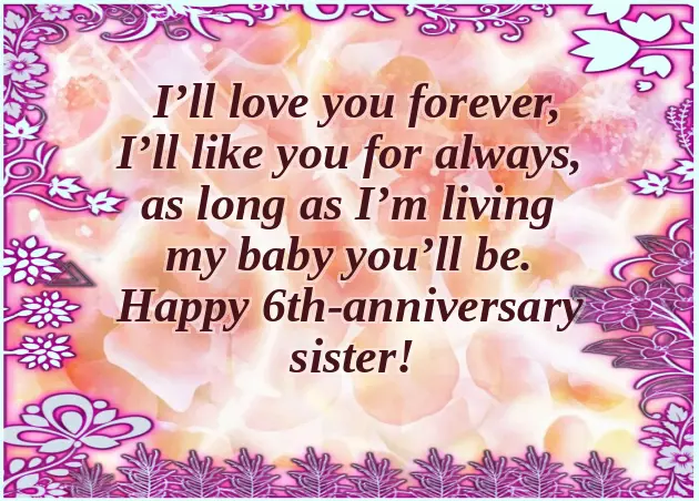 Elder Sister Anniversary Wishes