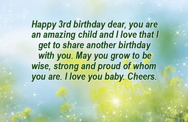 Birthday Wishes 3 Years Girl Birthday Wishes 3 Years Girl