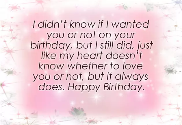 Happy Birthday For My Ex Boyfriend