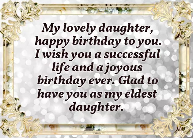Happy Birthday Eldest Daughter