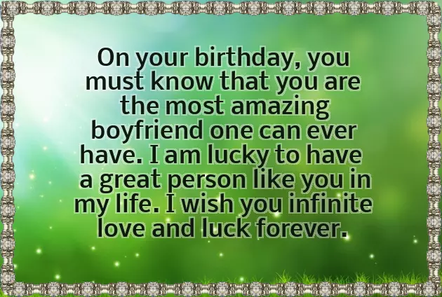 Happy Birthday Wishes For Boyfriends
