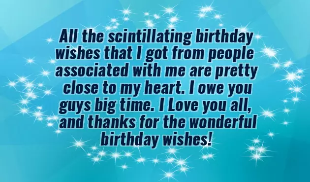 Thank You Friends For Your Wonderful Birthday Wishes