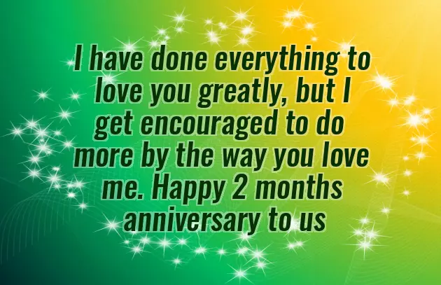 Happy 2 Month Anniversary Wishes