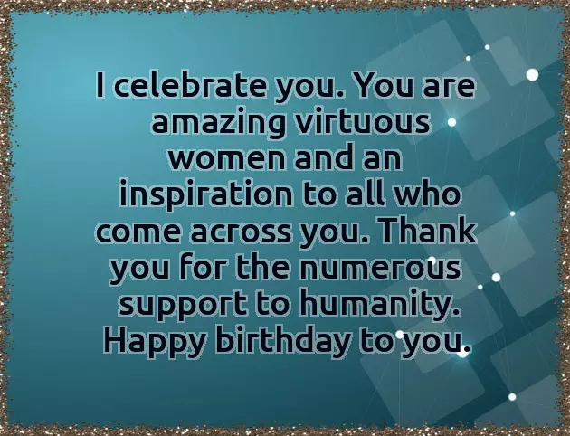 Happy Birthday To Amazing Lady