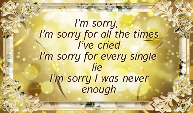 Poetry For Sorry Poetry For Sorry