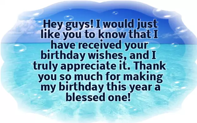 Birthday Thanking Quotes