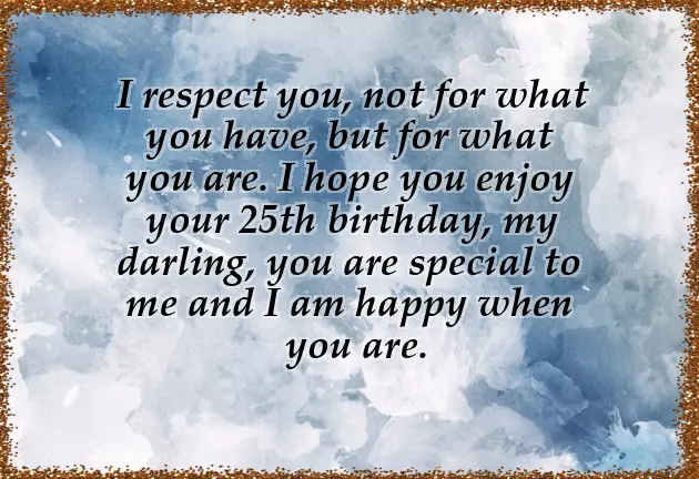 25Th Birthday Quotes For Him