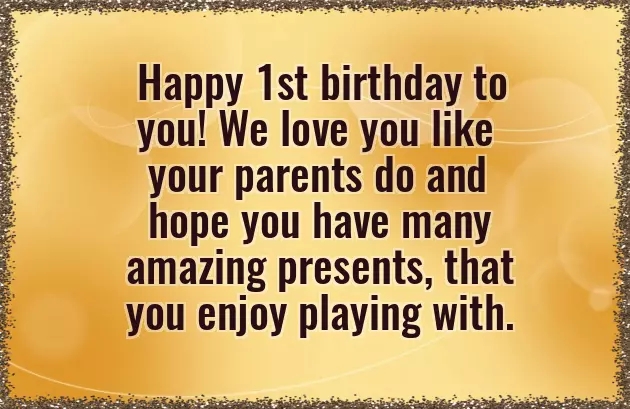 Birthday Wishes For 1 Year Kid Birthday Wishes For 1 Year Kid